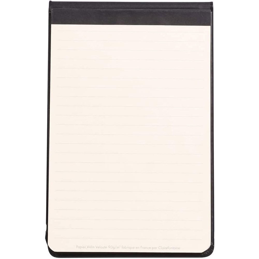 Блокнот "Rhodiarama Webnotepad" на резинке, A5, 96 листов, линейка, черный - 2