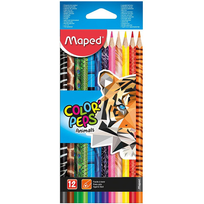 Цветные карандаши "Color' Peps Animal", 12 цветов, -30%