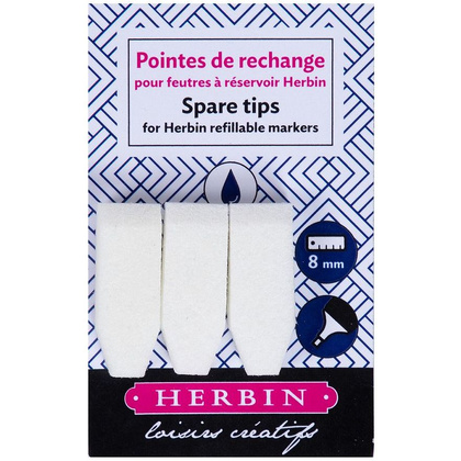 Сменный наконечник для маркера "Herbin", 8 мм, 3 шт.