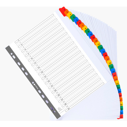 Разделитель "Exacompta", A4+, ассорти - 4