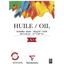 Блок-склейка бумаги для масла "Oil", А3, 240 г/м2, 10 листов