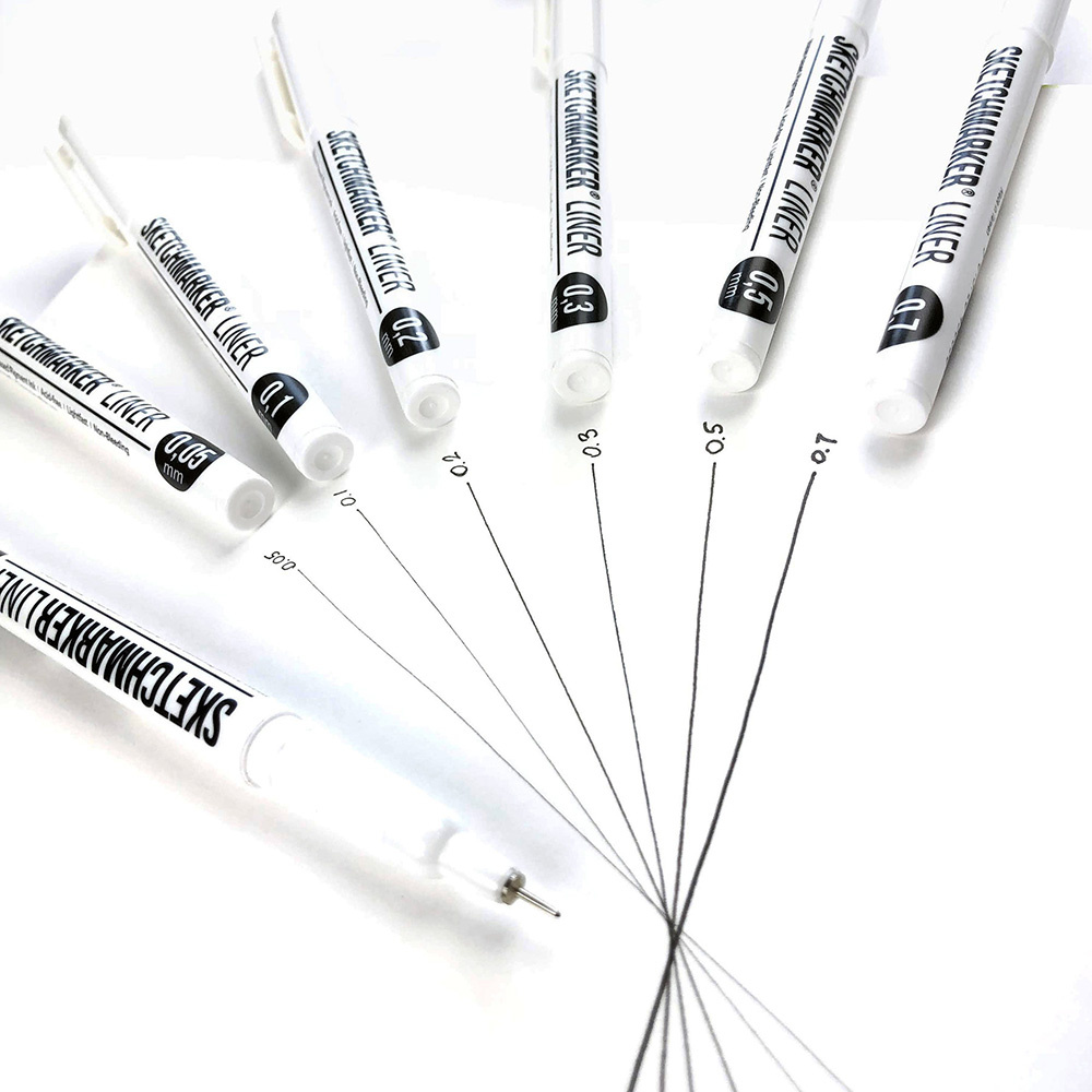 Ручка капиллярная "Sketchmarker", 0.7 мм, черный - 6