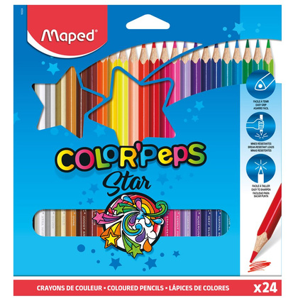 Цветные карандаши Maped "Color Peps", 24 цвета