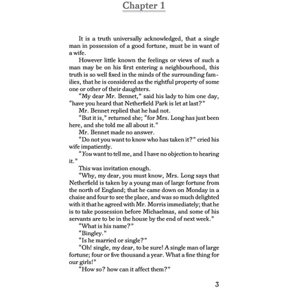 Книга на английском языке "Pride and Prejudice = Гордость и предубеждение", Остин Дж. - 2