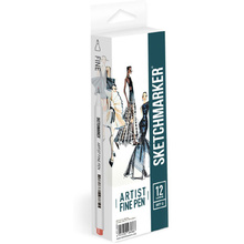 Ручки капиллярные "Sketchmarker. Basic 3", 12 шт.