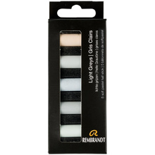 Набор мягкой пастели "Rembrandt Half Pastel", 5 цветов, светлые серые