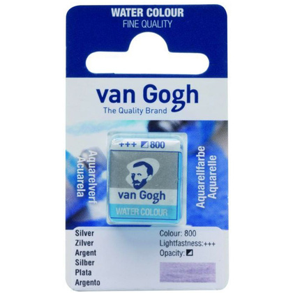 Краски акварельные "Van Gogh", 800 серебро, кювета