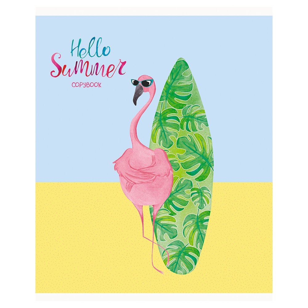 Тетрадь "Hello summer", А5, 48 листов, клетка, ассорти - 7