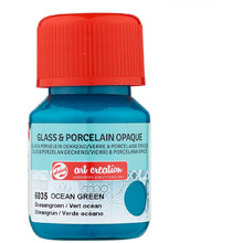 Краски декоративные "GLASS&PORCELAIN OPAQUE", 30 мл, 6035 морской