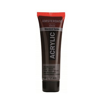 Краски акриловые "Amsterdam", 409 умбра жженая, 20 мл, туба