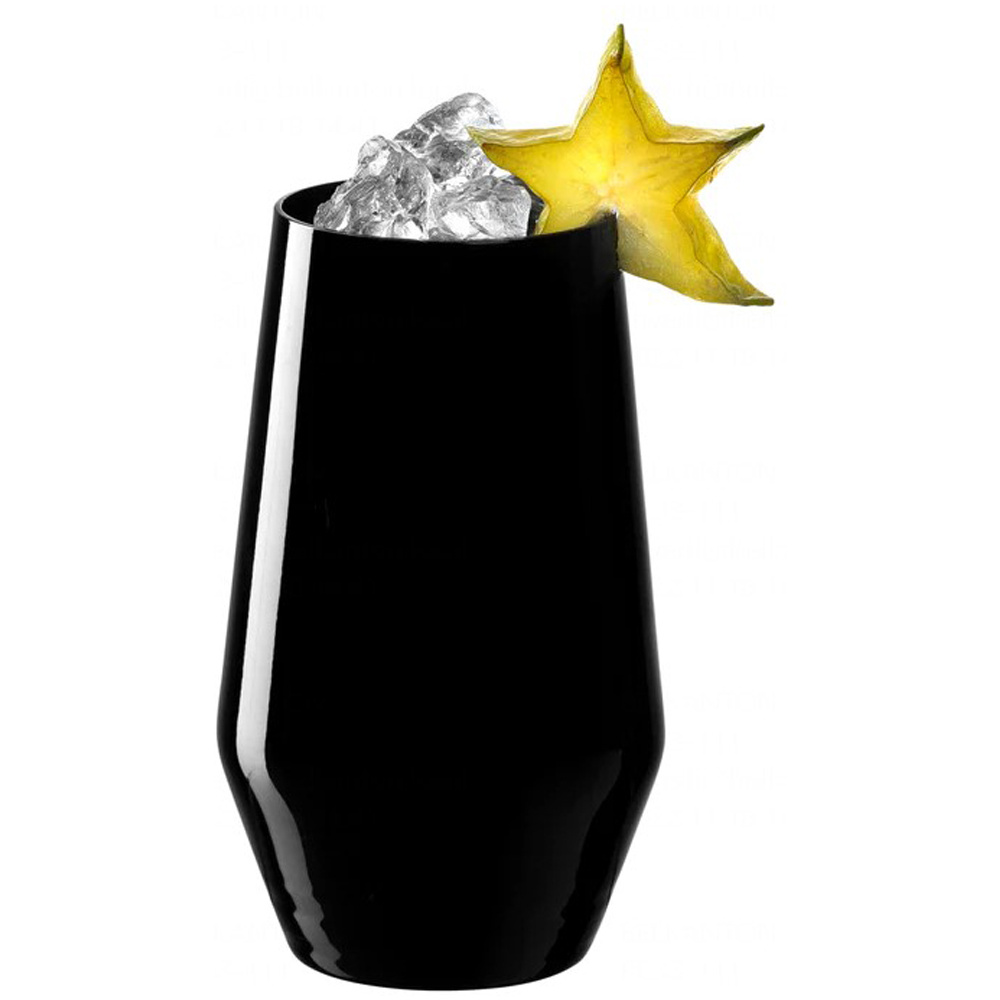 Набор бокалов "Etna", стекло, 365 мл, 2 шт/упак, черный - 2