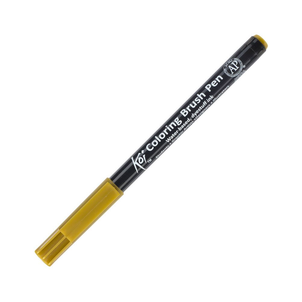 Маркер акварельный "Koi Color Brush", умбра натуральная