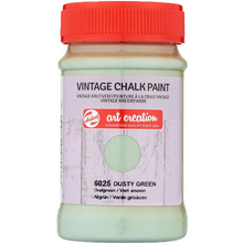 Краска декоративная "VINTAGE CHALK PAINT", 100 мл, 6025 грязно-зеленый