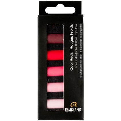 Набор мягкой пастели "Rembrandt Half Pastel", 5 цветов, холодные красные