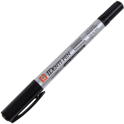 Маркер перманентный "Identy-Pen" двухсторонний, черный