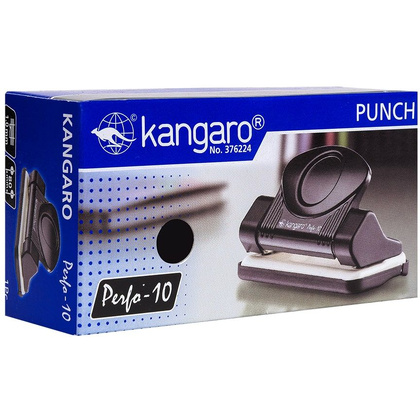 Дырокол Kangaro "Perfo-10", 10 листов, темно-синий - 3