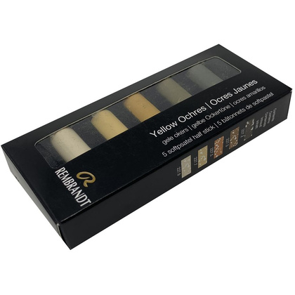 Набор мягкой пастели "Rembrandt Half Pastel", 5 цветов, охры - 3