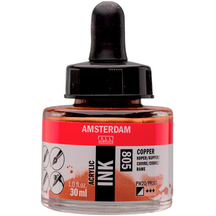 Жидкий акрил "Amsterdam", 805 медь, 30 мл