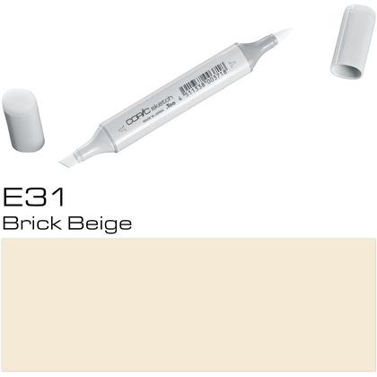 Маркер перманентный "Copic Sketch", E-31 кирпично-бежевый