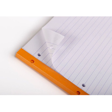 Сменный блок для тетради на кольцах "Rhodia", А4+, 80 листов, линейка, оранжевый