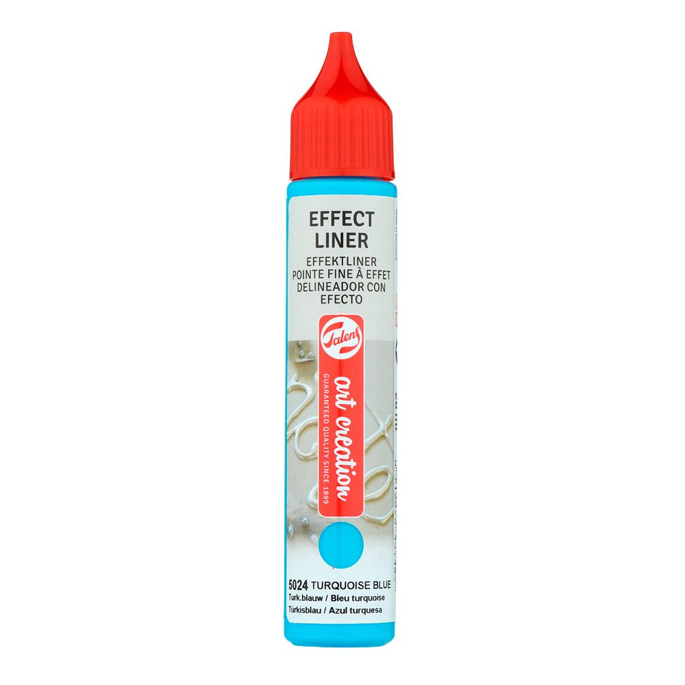 Контур декоративный "EFFECT LINER", 28 мл, 5024 бирюзовый синий