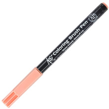 Маркер акварельный "Koi Color Brush", коралловый