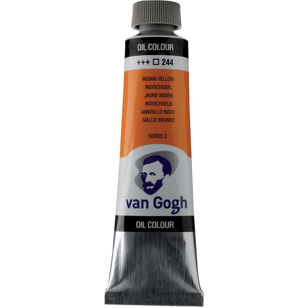 Краски масляные "Van Gogh", 244 желтый индийский (каштановый), 40 мл, туба
