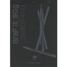 Скетчбук "Graf It", A4, 90 г/м2, 80 листов, черный