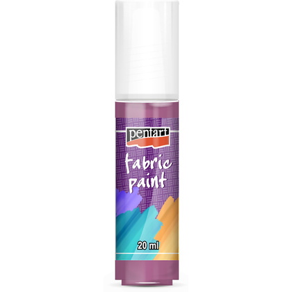 Краски для текстиля "Pentart Fabric paint", 20 мл, малиновый