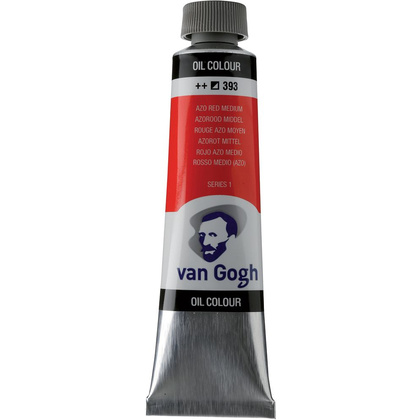 Краски масляные "Van Gogh", 393 красный АЗО средний, 40 мл, туба