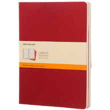 Блокнот "Cahier Journal Xlarge", А4, 190x250 мм, 60 л, 3 шт, клюквенный