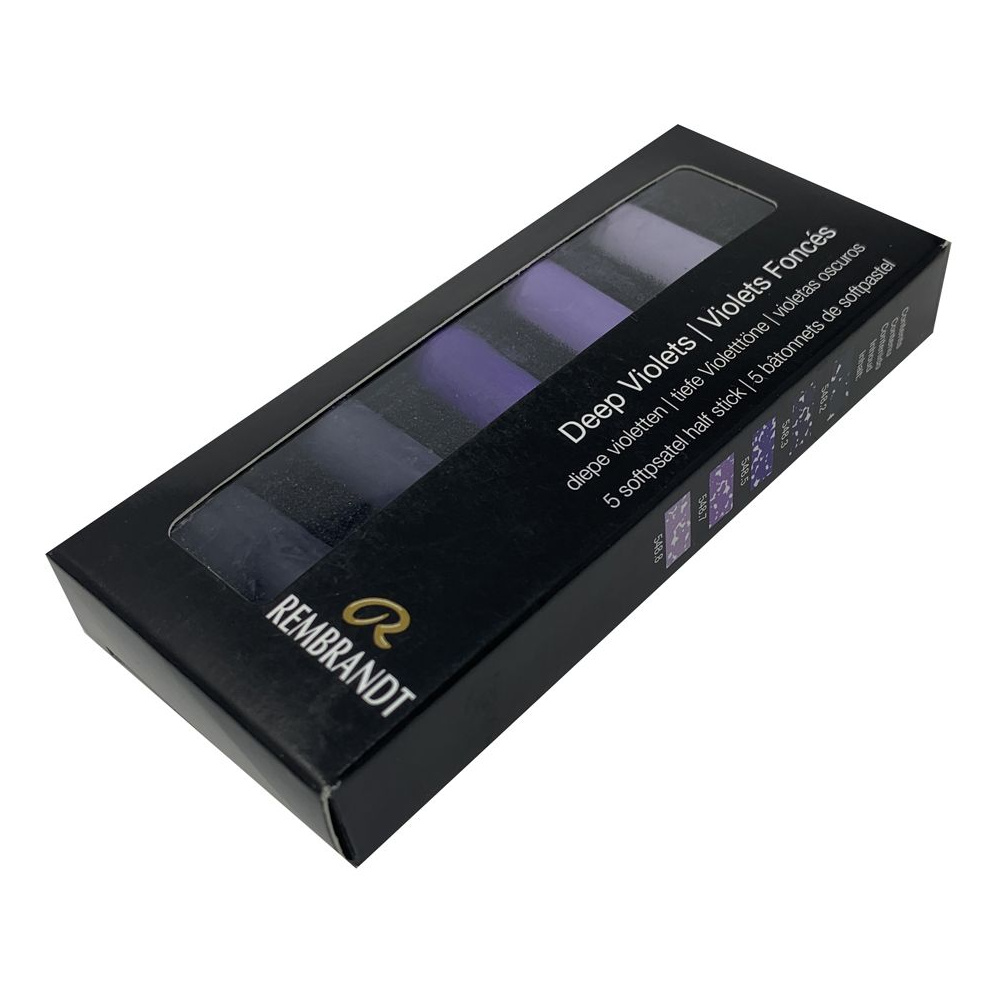 Набор мягкой пастели "Rembrandt Half Pastel", 5 цветов, темные фиолетовые - 3