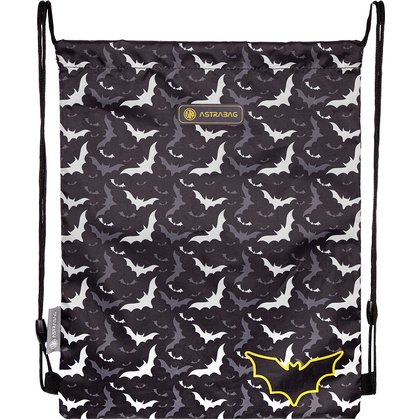 Мешок для обуви "Night bats", 44x33 см, чёрный