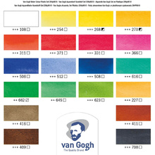Набор акварельных красок "Van Gogh", 20 цветов, кюветы