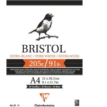 Блок-склейка "Bristol", А4, 205 г/м2, 20 листов