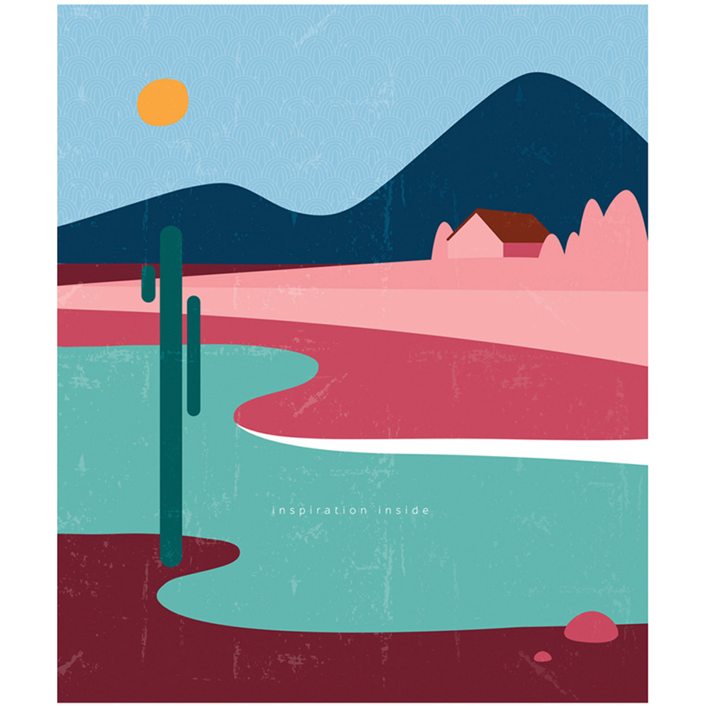 Тетрадь "Рисунки. landscape", А5, 48 листов, клетка, ассорти - 6