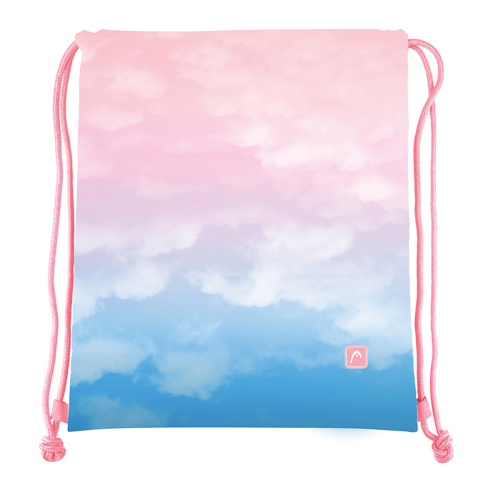 Мешок для обуви "Head ombre clouds", 45x38 см, разноцветный