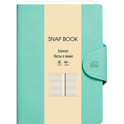 Блокнот "Snap book. No 2", A4, 80 листов, линейка, мятный