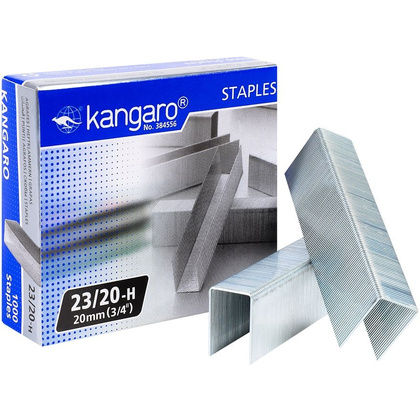 Скобы "Kangaro", 23/20, 1000шт, металлик