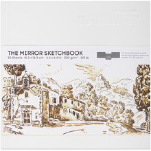 Скетчбук "SKETCHMARKER & Pushkinskiy. The mirror", 16.3x16.3 см, 220 г/м2, 50 листов, белый