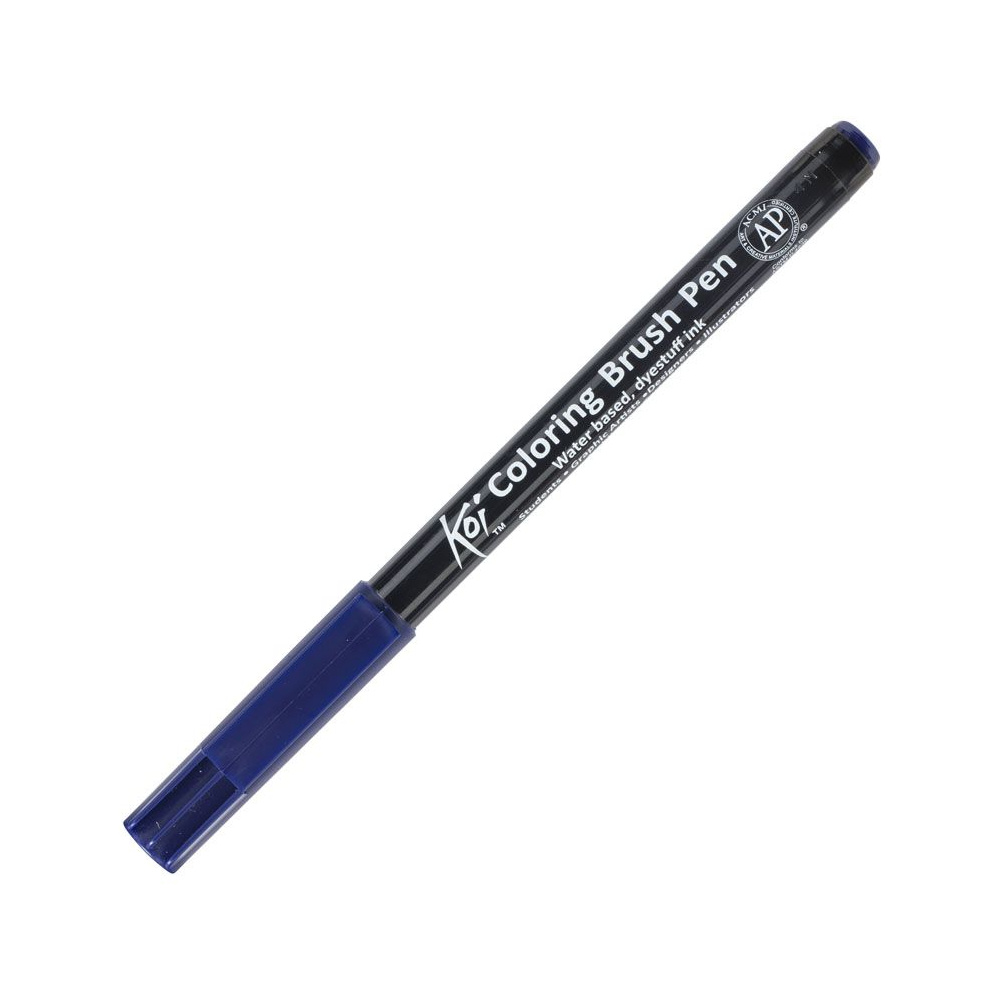 Маркер акварельный "Koi Color Brush", темно-синий