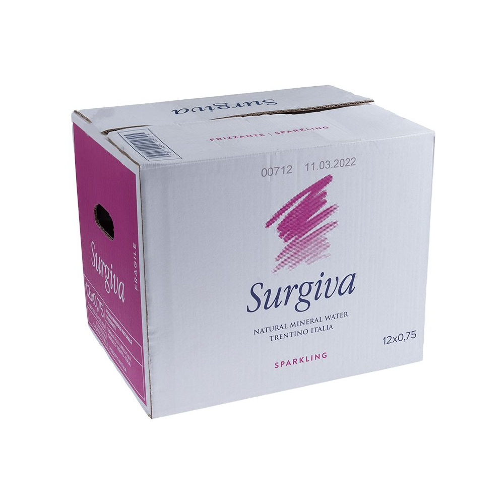 Вода минеральная природная питьевая «Surgiva», 0.75 л., газированная, 12 бут/упак упак., стекл. бутылка - 3
