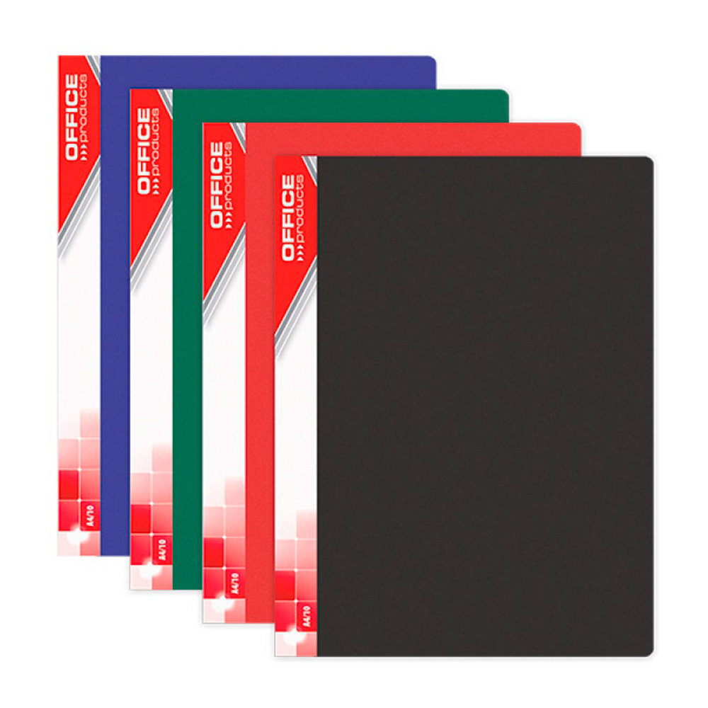 Папка c файлами "Office Product", 10 карманов, черный - 2