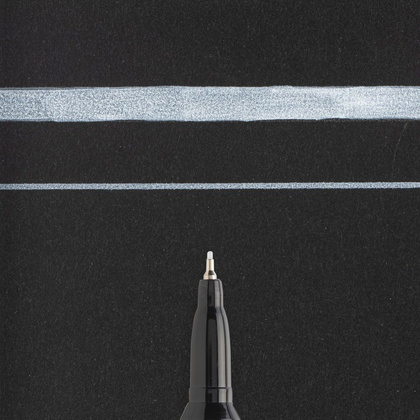 Маркер перманентный "Pen-Touch", EF, белый - 2