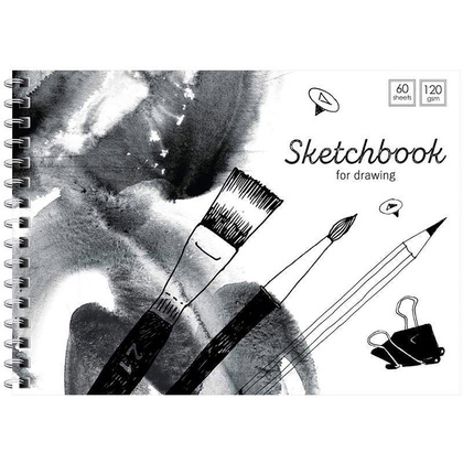 Скетчбук "Black/white mood", 14,5x20 см, 120 г/м2, 60 листов, разноцветный - 2