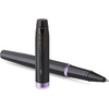 Ручка-роллер Parker "IM Vibrant Rings T315 Amethyst Purple PVD", 0,5 мм, черный, фиолетовый, стерж. черный - 3