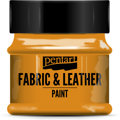 Краска для текстиля "Pentart Fabric & Leather paint", 50 мл, оранжевый