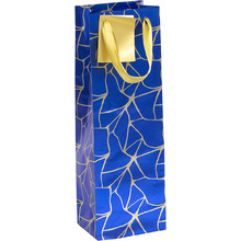 Пакет бумажный подарочный "Premium. Blue night", 12.5x9.5x38 см