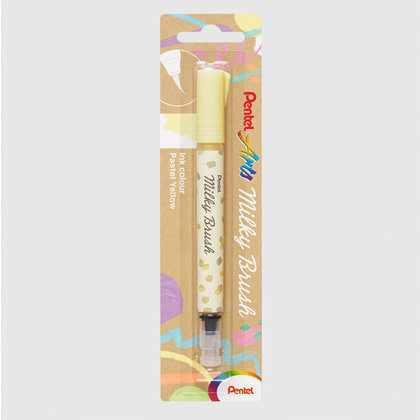 Маркер-кисть "Milky Brush", желтый пастельный - 13