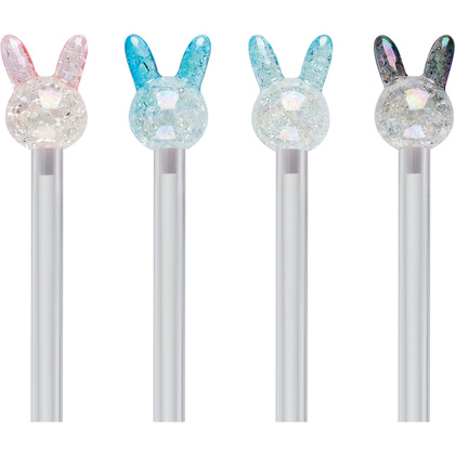 Ручка шариковая "Crystal Rabbit", 0.7 мм, ассорти, стерж. синий - 4